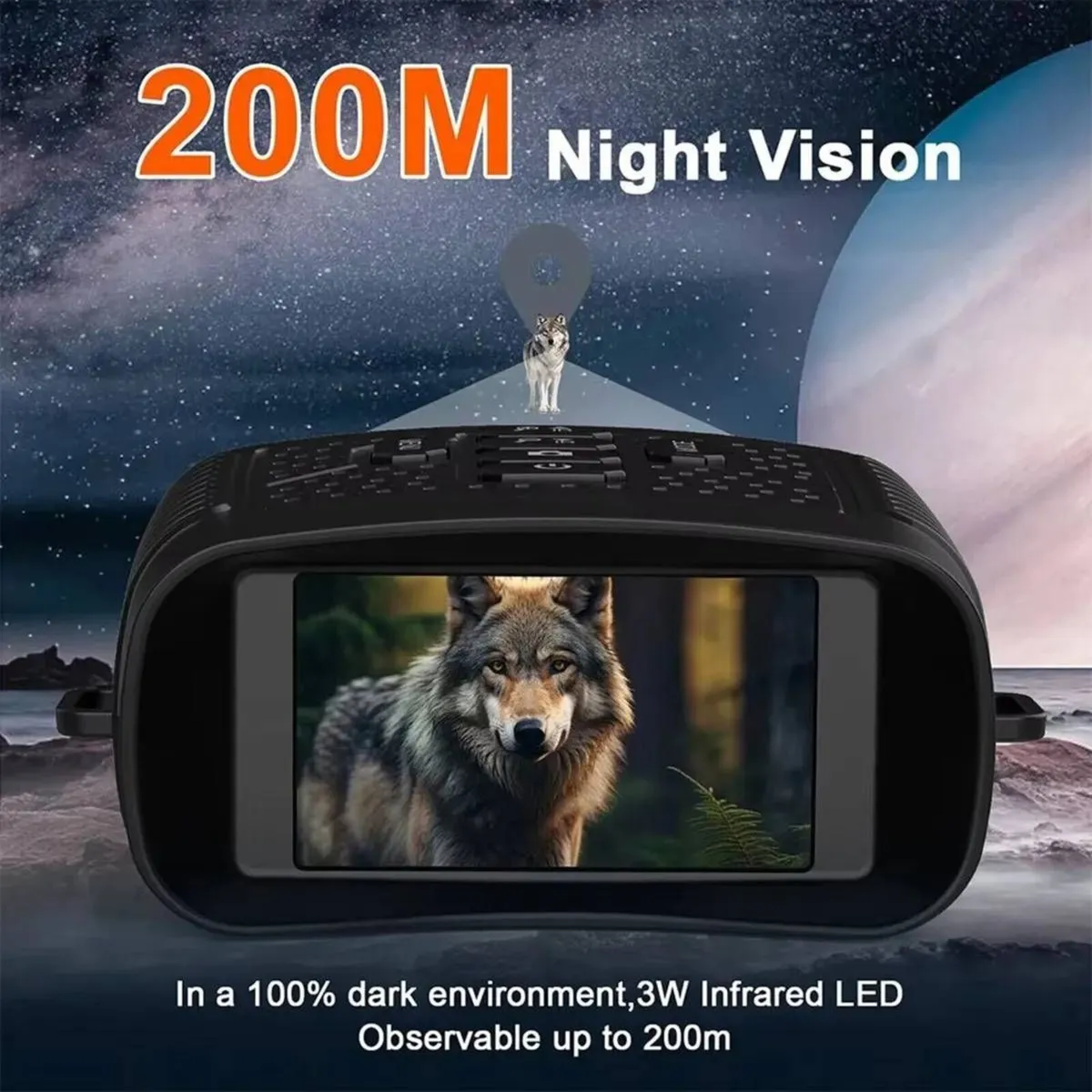 Binoculars 30MP 2.5K FHD Infrared Night Vision - Image 4
