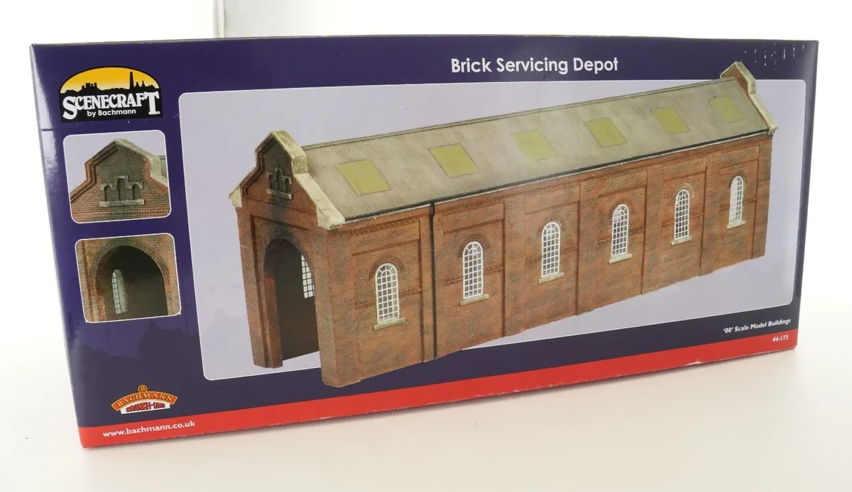 Bachmann Scenecraft 44-173 Brick Servicing Depot - Image 1