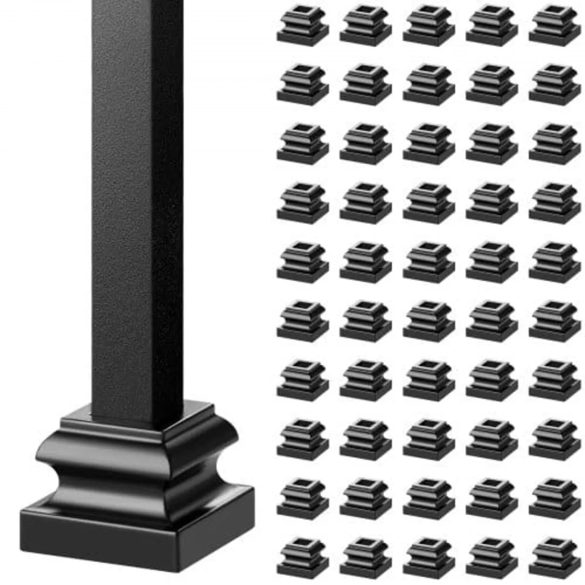 Aluminum Alloy Baluster Shoes Stair Flat Shoe with - Image 1