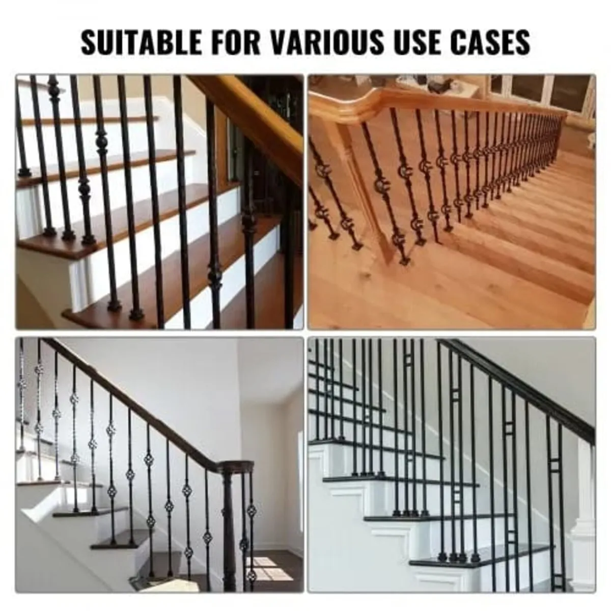 Aluminum Alloy Baluster Shoes Stair Flat Shoe with - Image 3