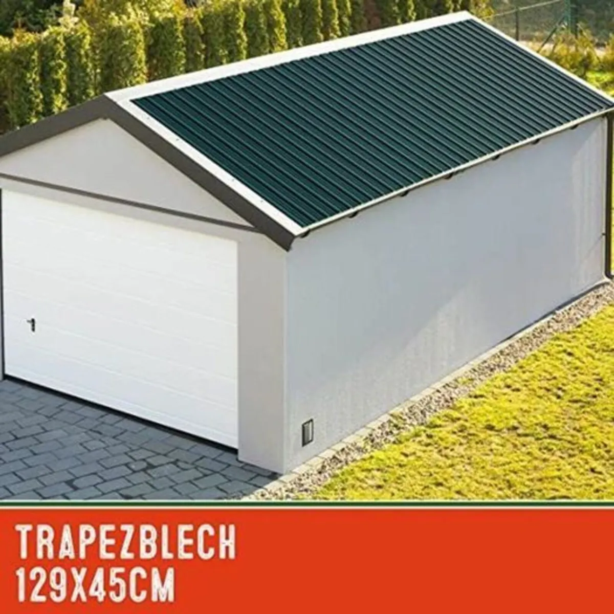 12 x Trapezoidal Sheet 129 cm x 45 cm Roof sheets - Image 3