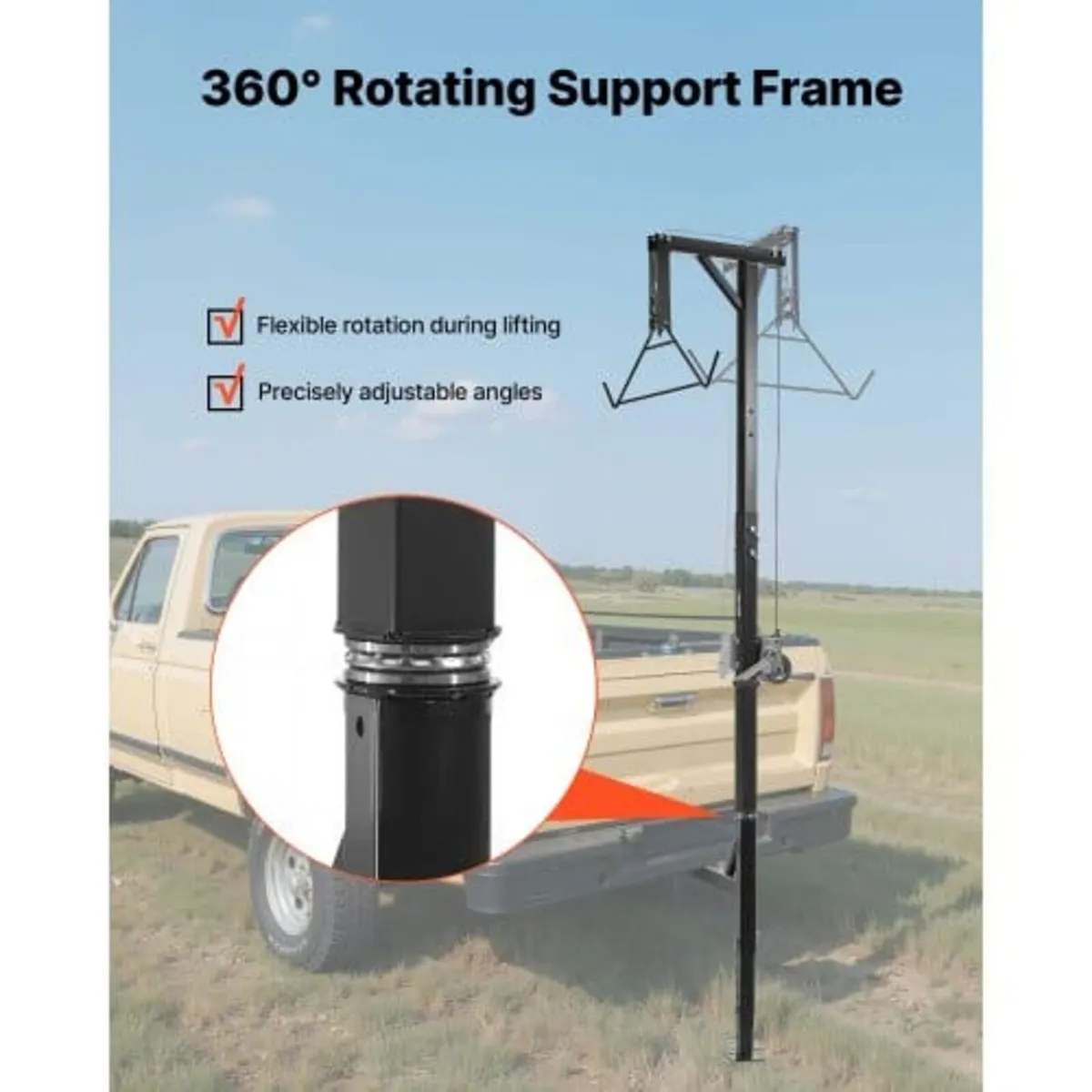 Truck Hitch Game Hoist, 400 lbs Load Capacity, Hun - Image 4