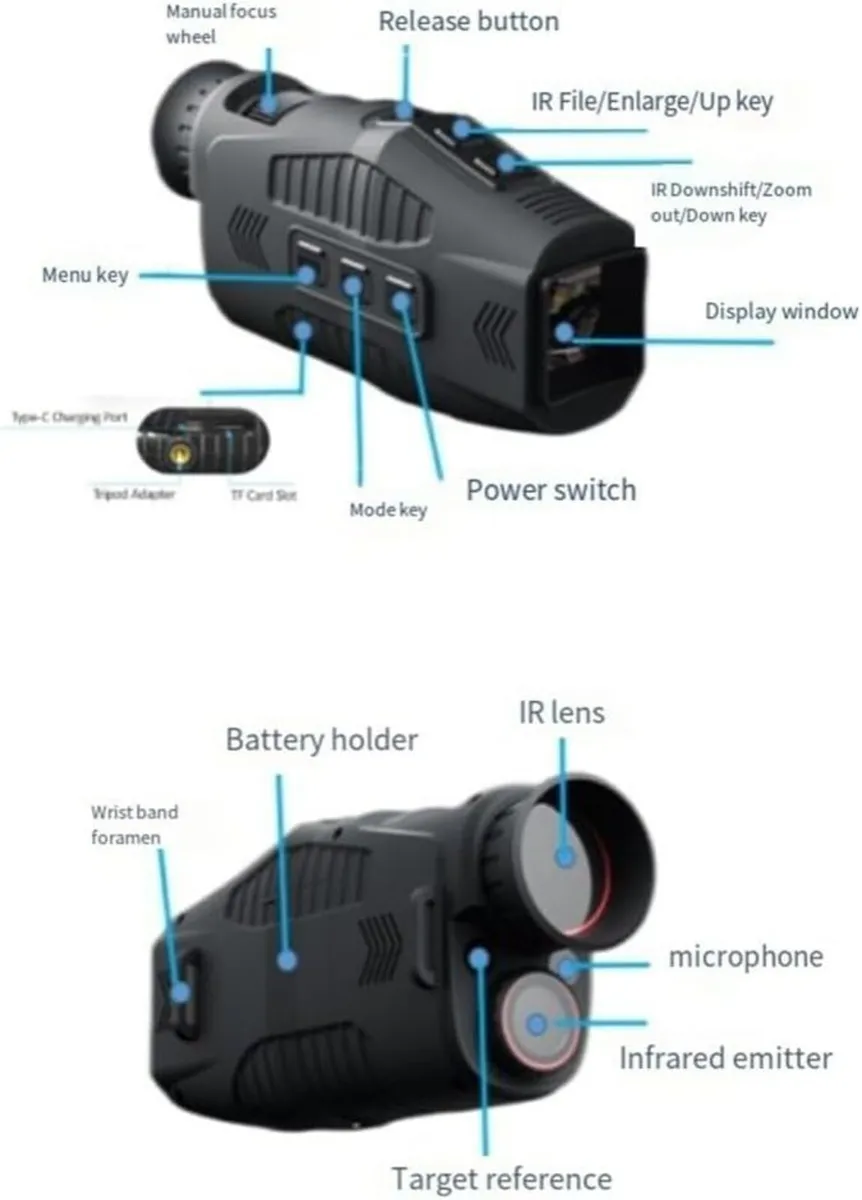 Monocular Telescope 30MP 2.5K Night Vision - Image 2
