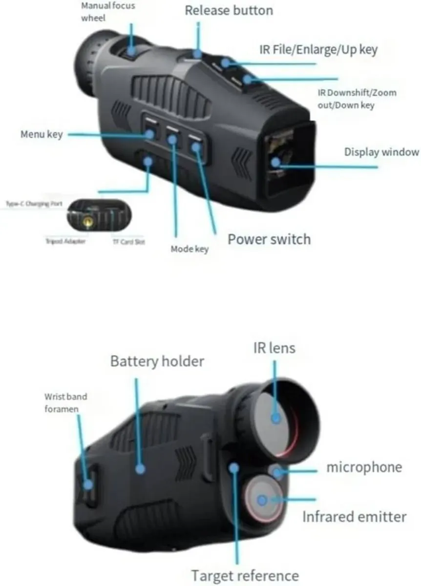 Monocular Digital Telescope 30MP Night Vision 2.5K - Image 1