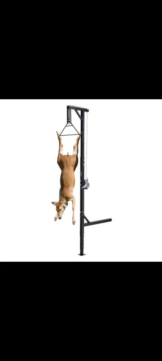 Truck Hitch Game Hoist, 500 lbs Load Capacity, Hun - Image 1