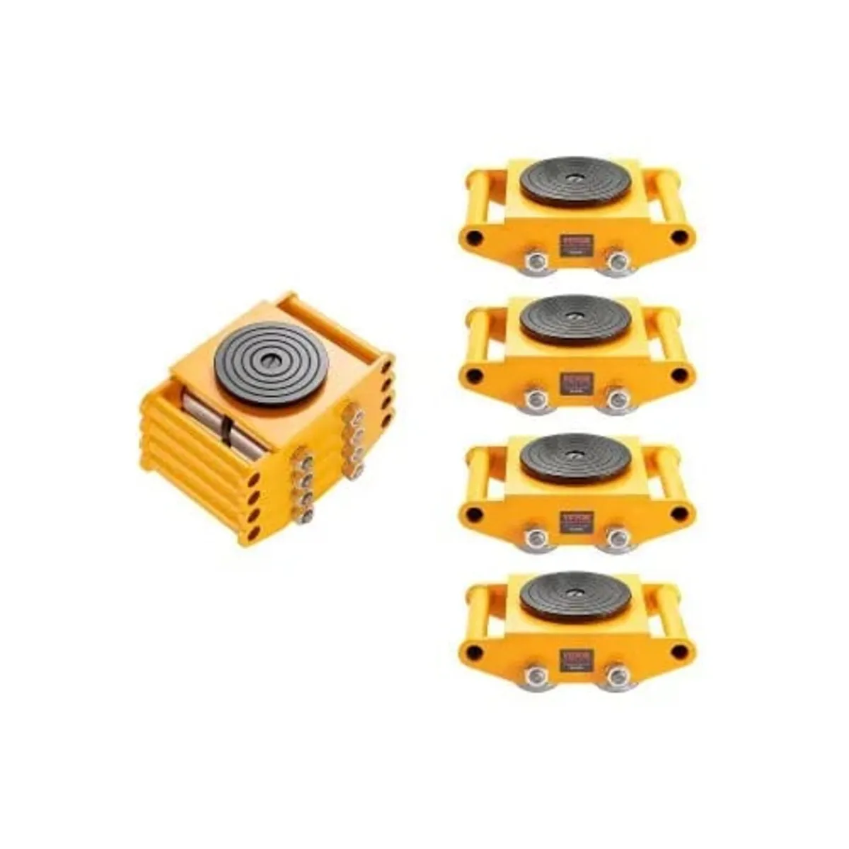 4PCS Machinery Skate Dolly, 11999.8 kg Industrial - Image 1