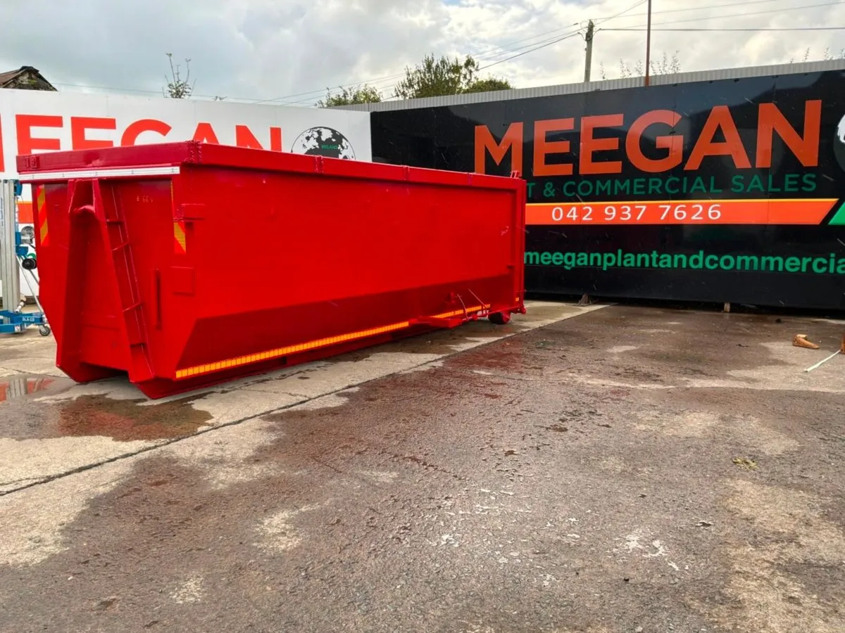 35yds food waste hook loader skip.roll on / roll o - Image 1