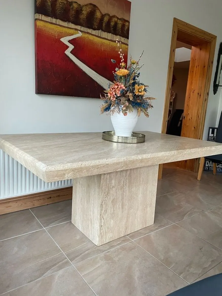marble dining table - Image 1