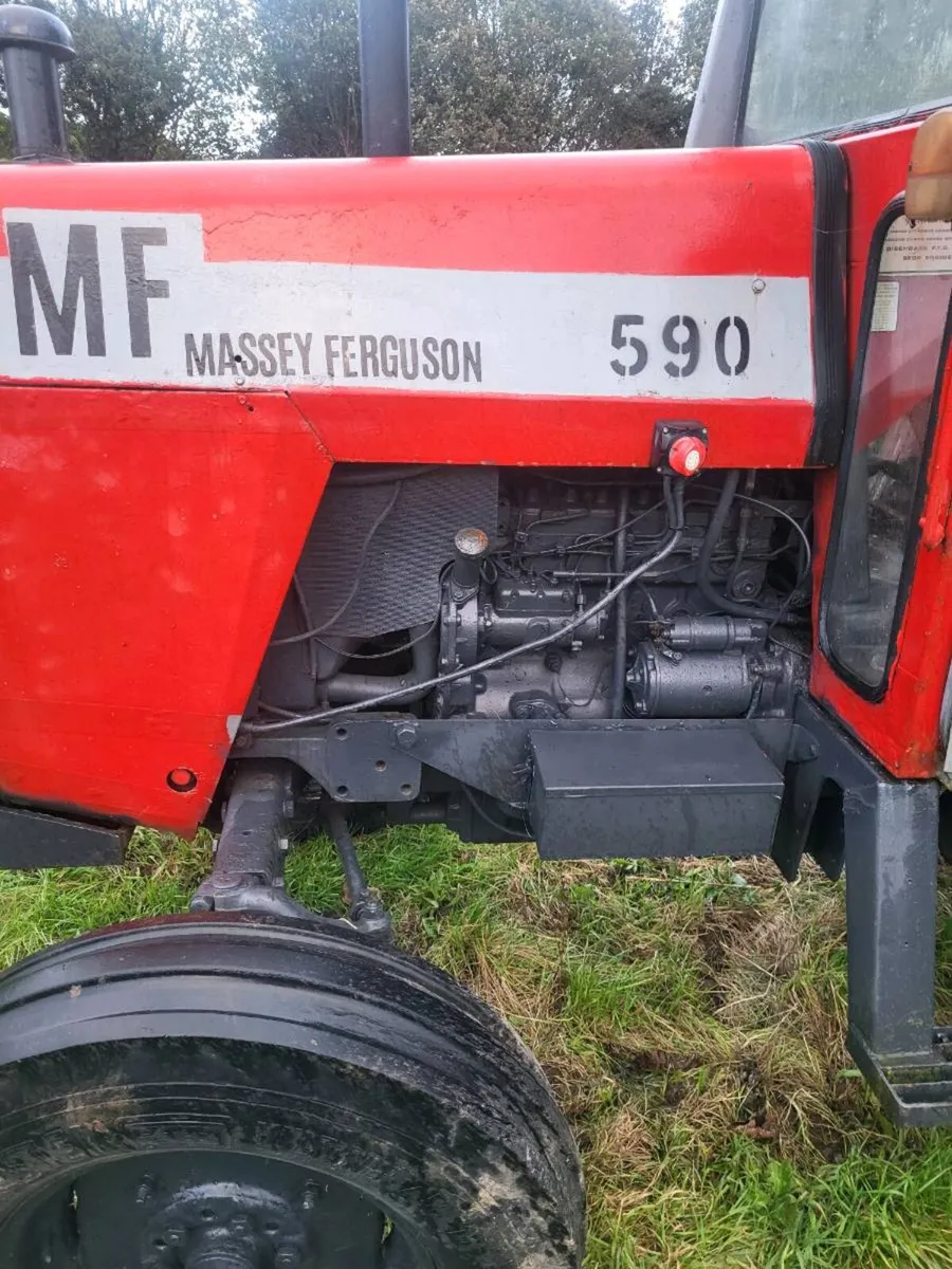 Massey  590 and 10x7 tipping trailer - Image 3