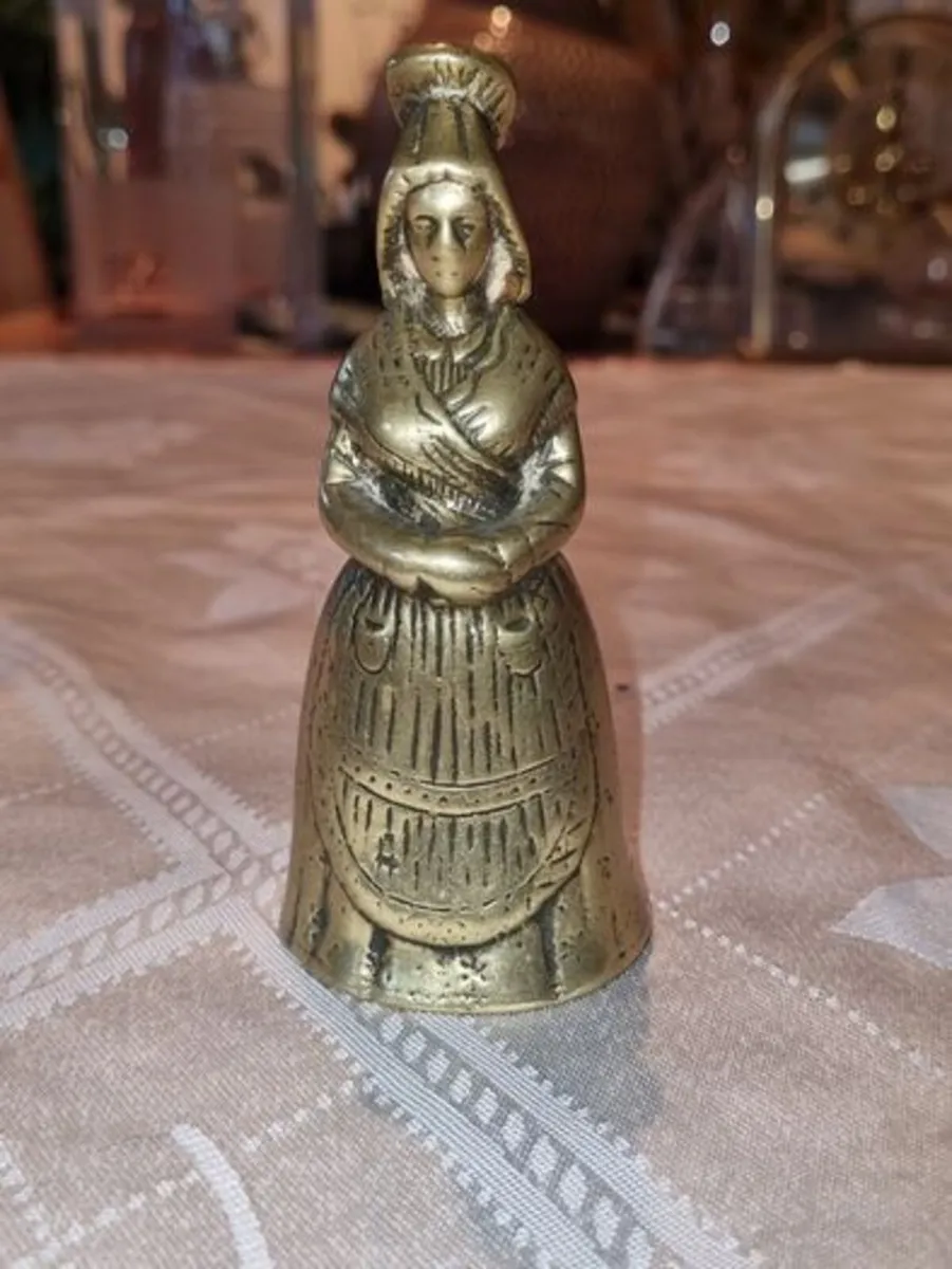 Vintage Brass Lady Bell - Image 1