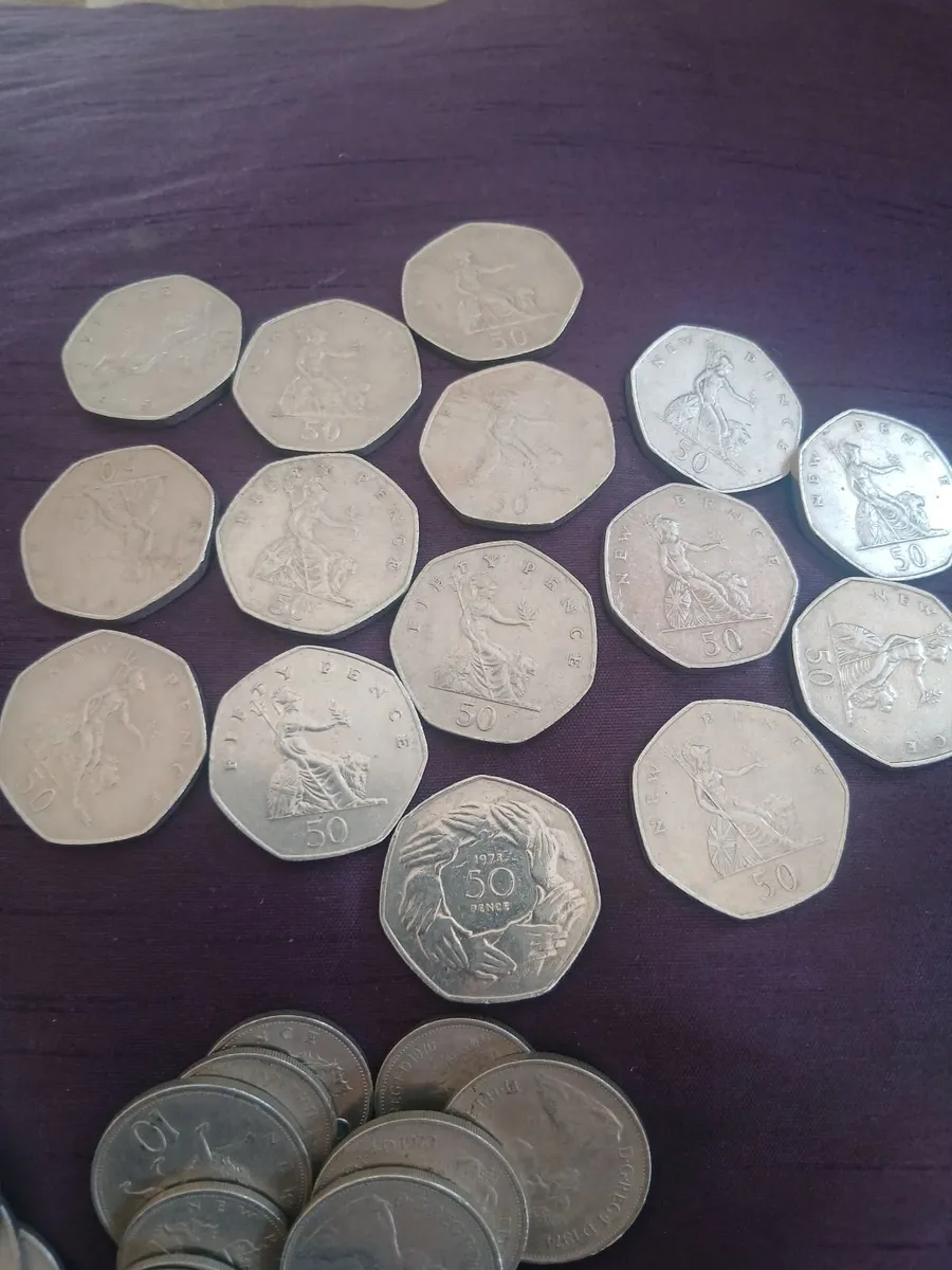 British 50 pences - Image 1