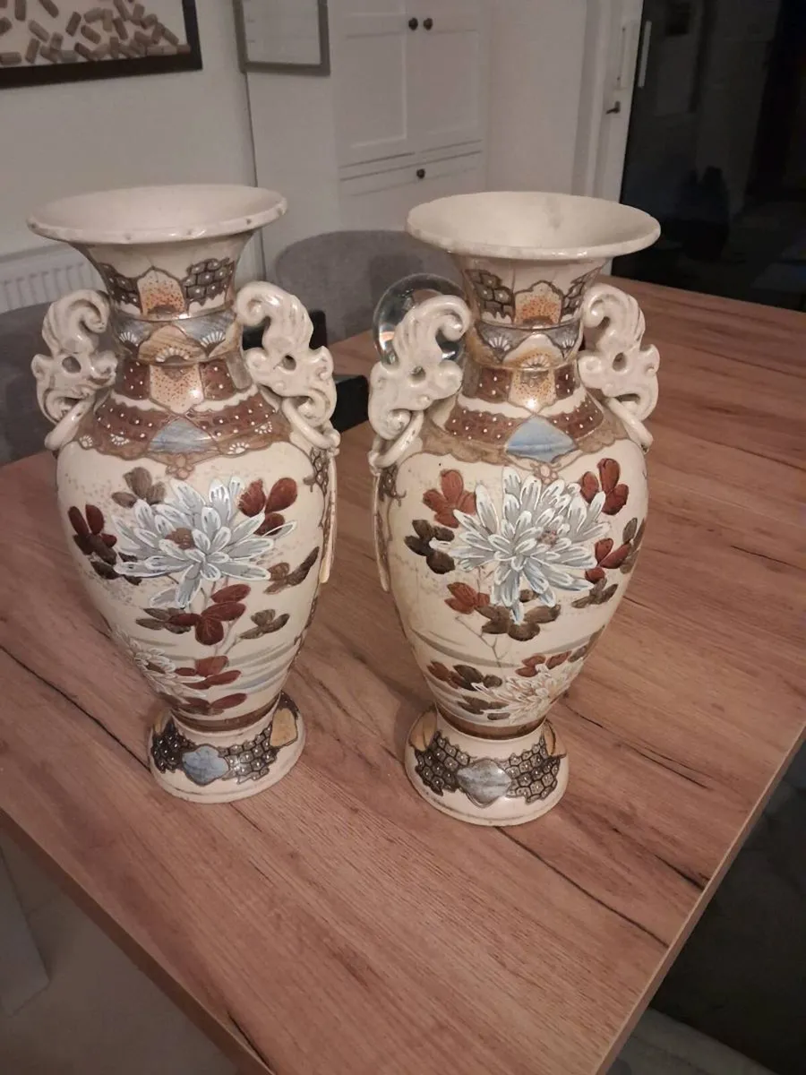 antique japanese vases - Image 3