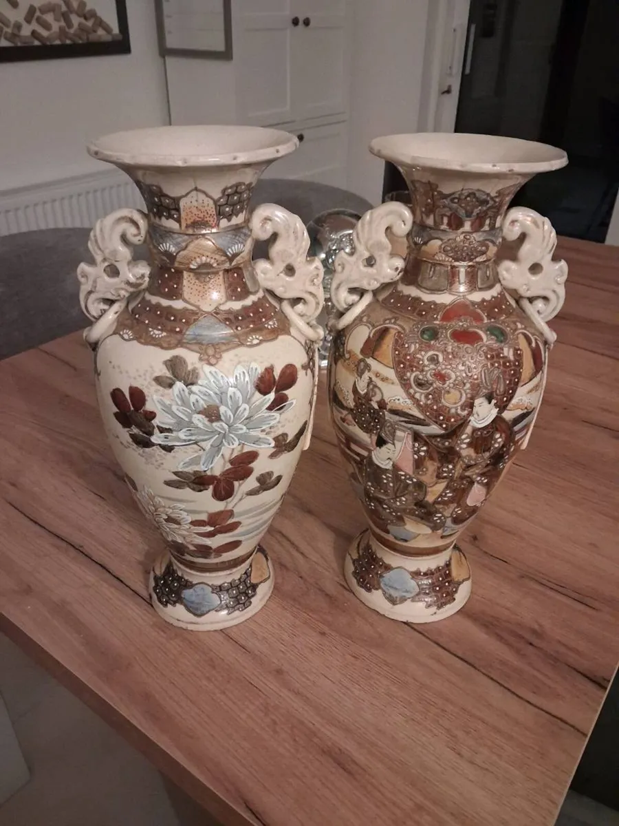 antique japanese vases - Image 2