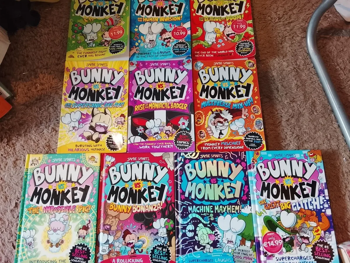set of 10 Bunny vs Monkey books - Image 2
