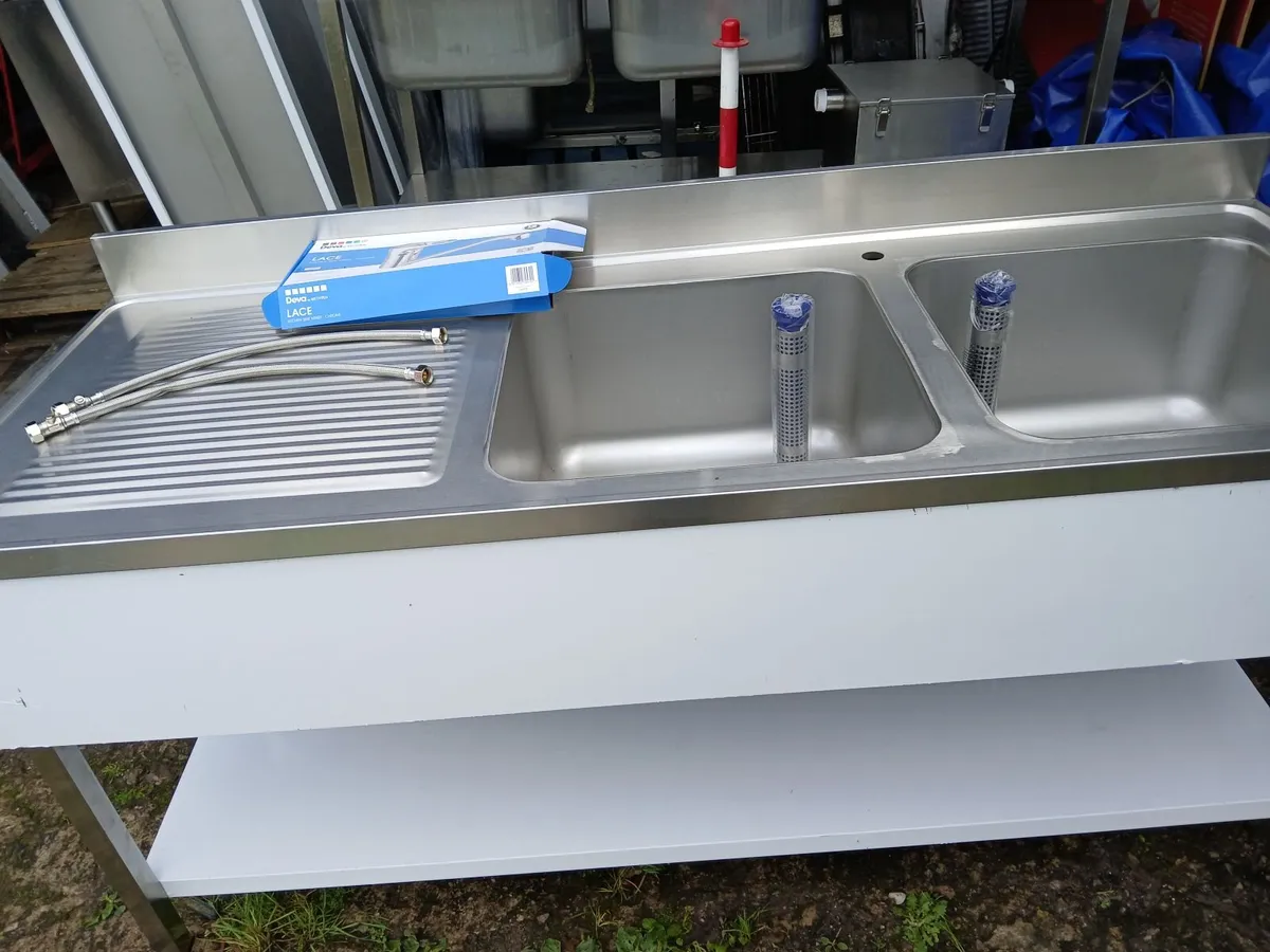 Staneless steel cabbinet double sink unit delivere - Image 4
