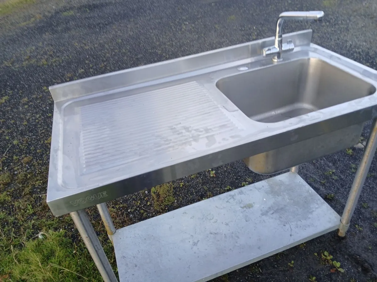 Staneless steel cabbinet sink unit complete - Image 4