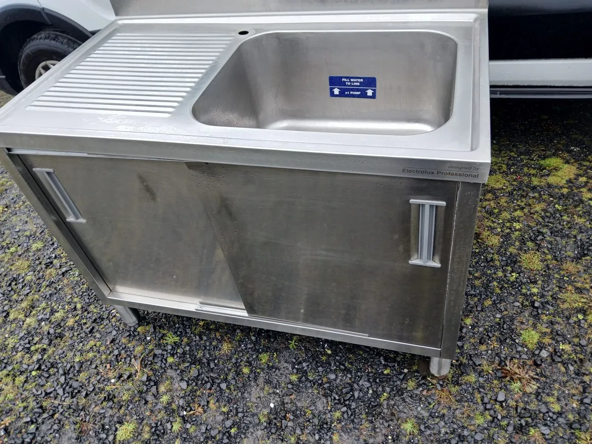 Staneless steel cabbinet sink unit complete - Image 2