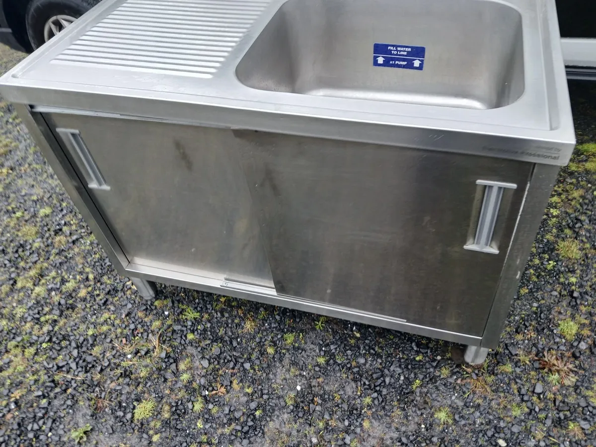 Staneless steel cabbinet sink unit complete - Image 3