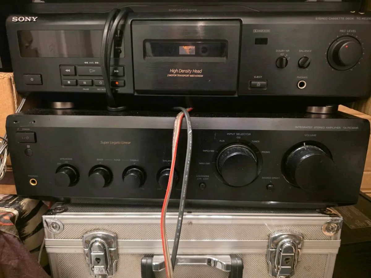 Sony Amp ( working ) + Free Cassette deck ( nt wkn - Image 1