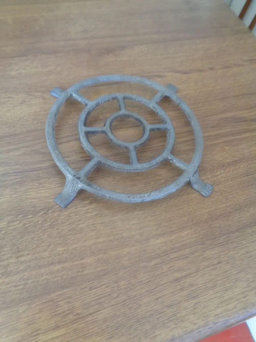 Vintage Metal Kitchen Trivet for Sale - Image 1