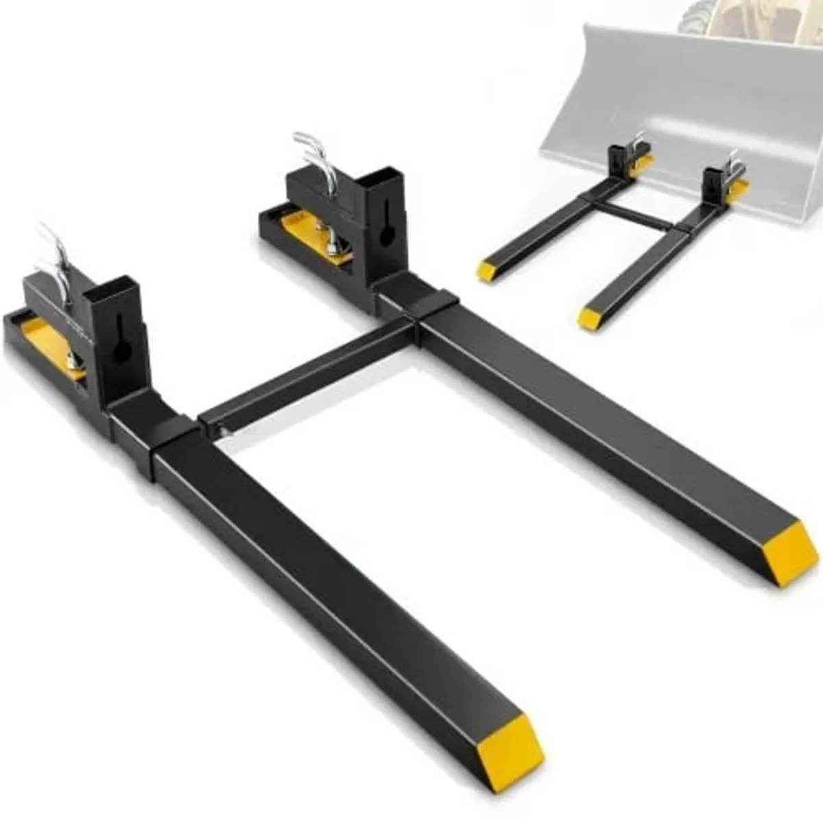 Pallet Forks, 907.2kg Clamp on Pallet Forks, 109.2 - Image 1