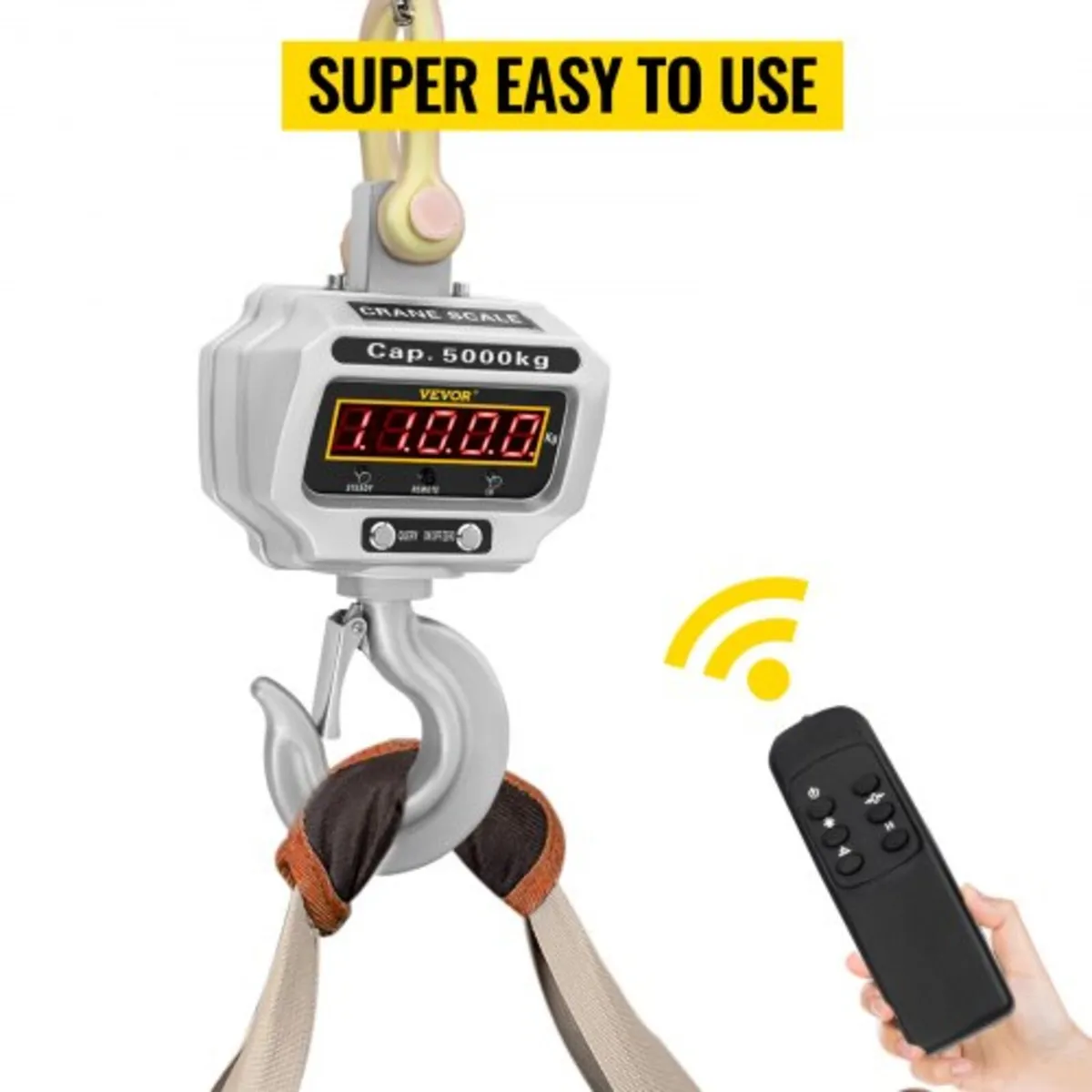 5000kg 11000lbs Digital Crane Scale Heavy Duty Cra - Image 2