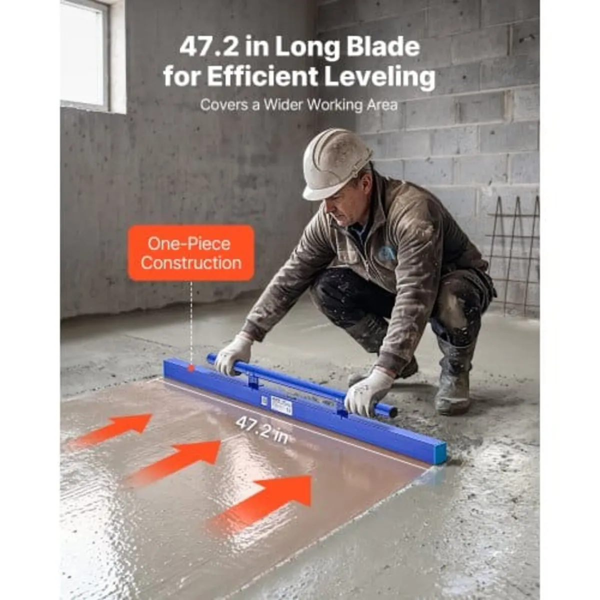 Concrete Screed 1200 mm Manual Screed Board Alumin - Image 2