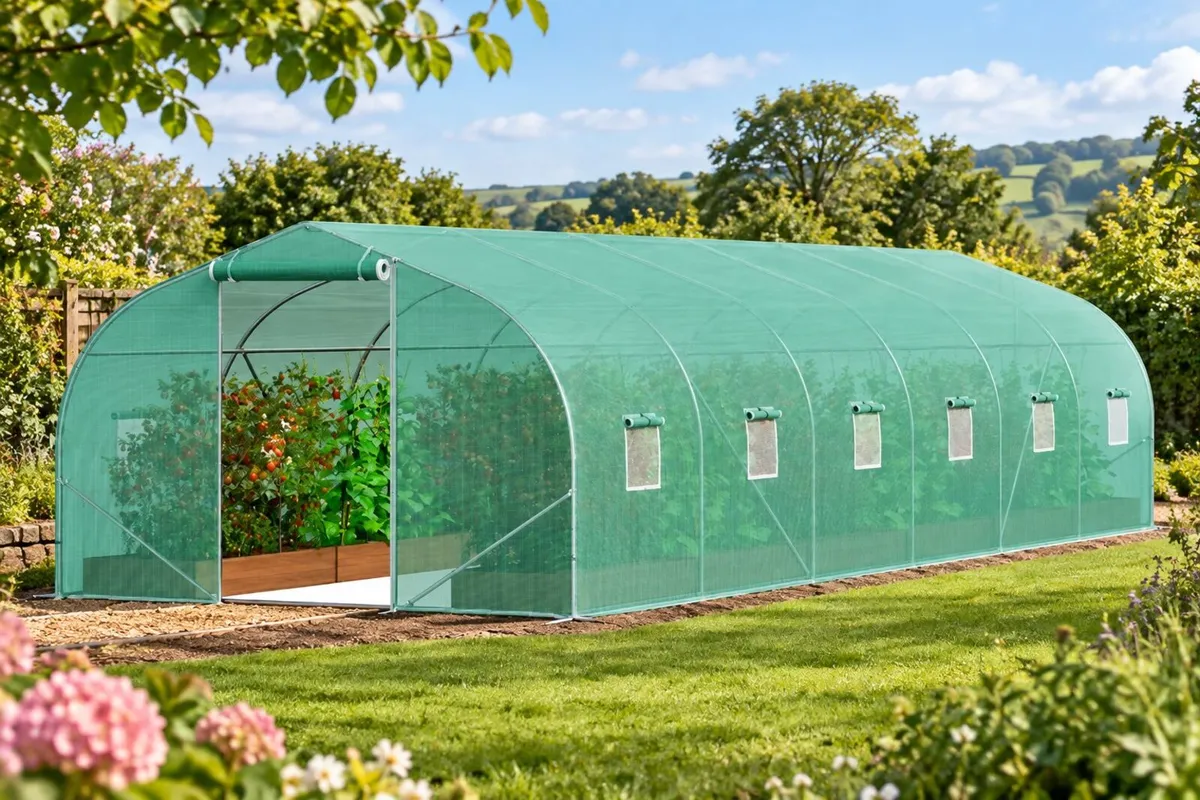 Large Walk-In Tunnel Greenhouse 30 x 10 ft Heavy - Image 4