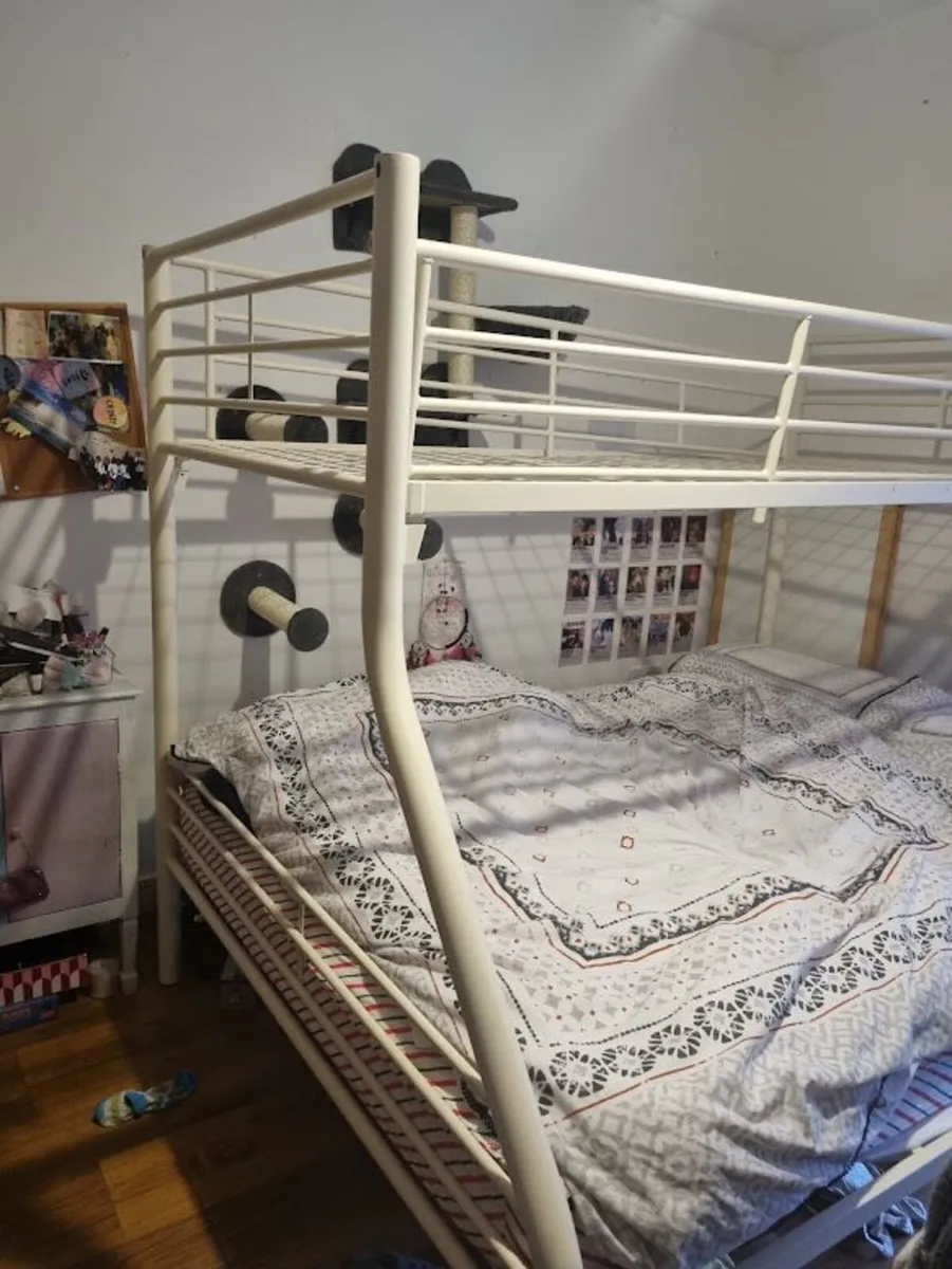 Triple Metal Bunk Bed – Sturdy Frame  Double Bed - Image 2
