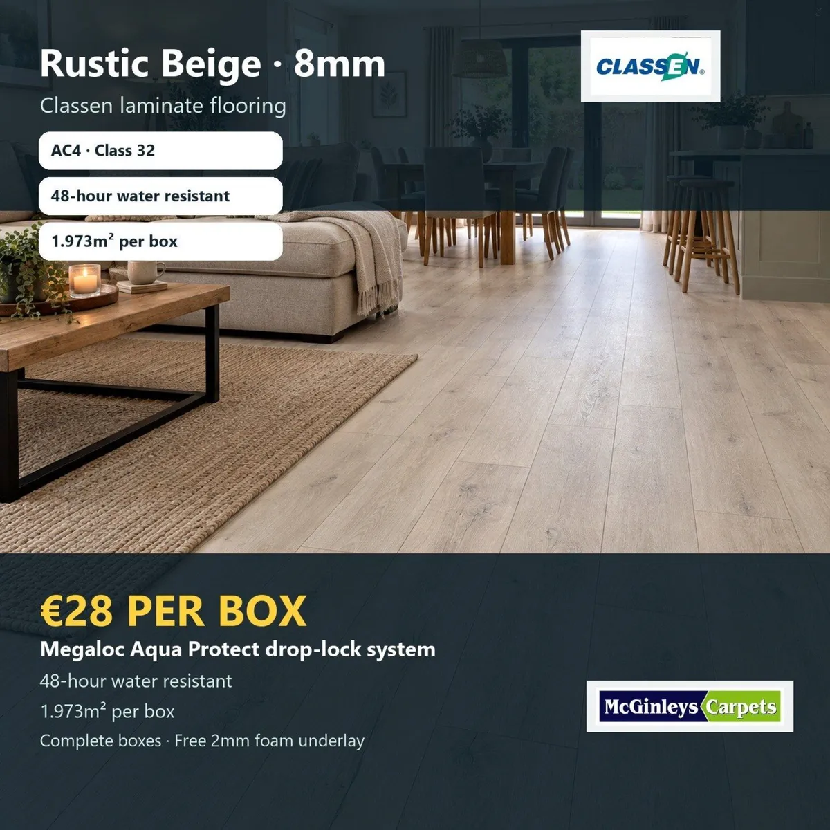Classen Rustic Beige and Summer Oak Flooring - Image 1