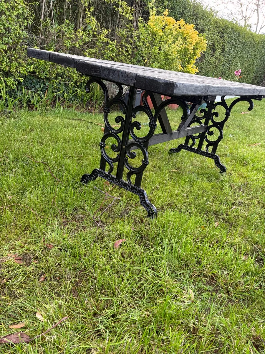 cast iron garden table new - Image 4