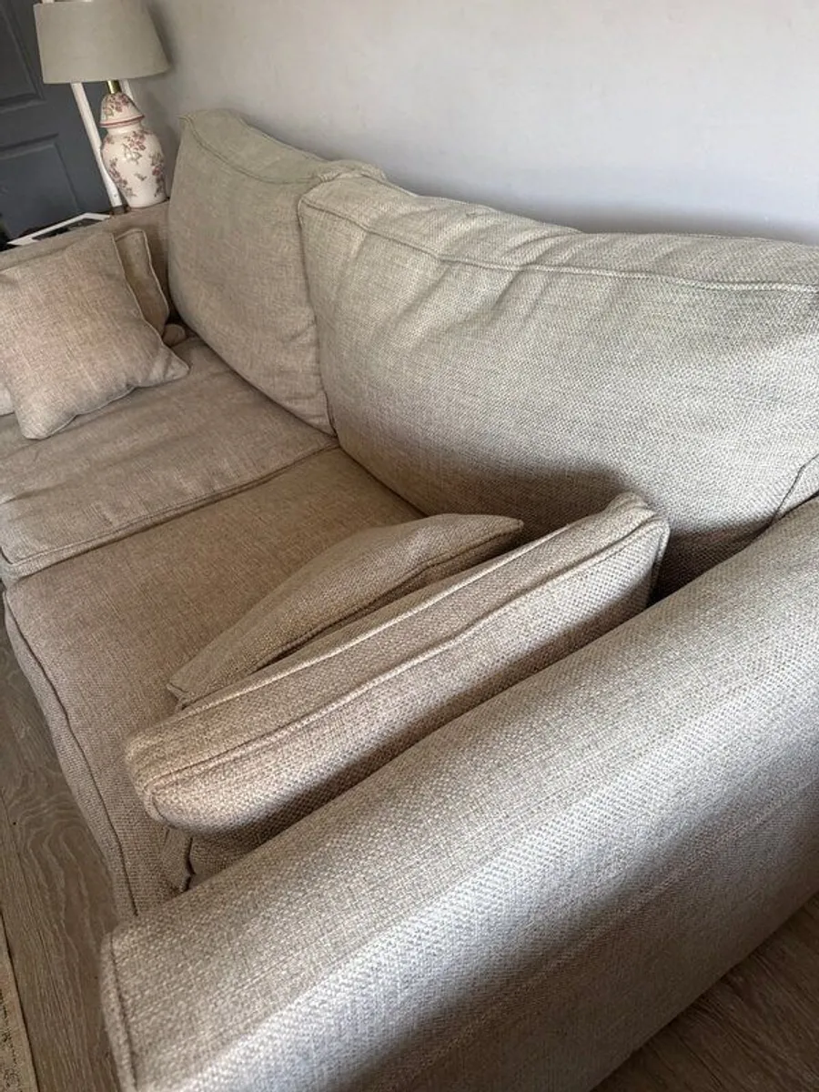 Large Cream/beige sofa - Image 2