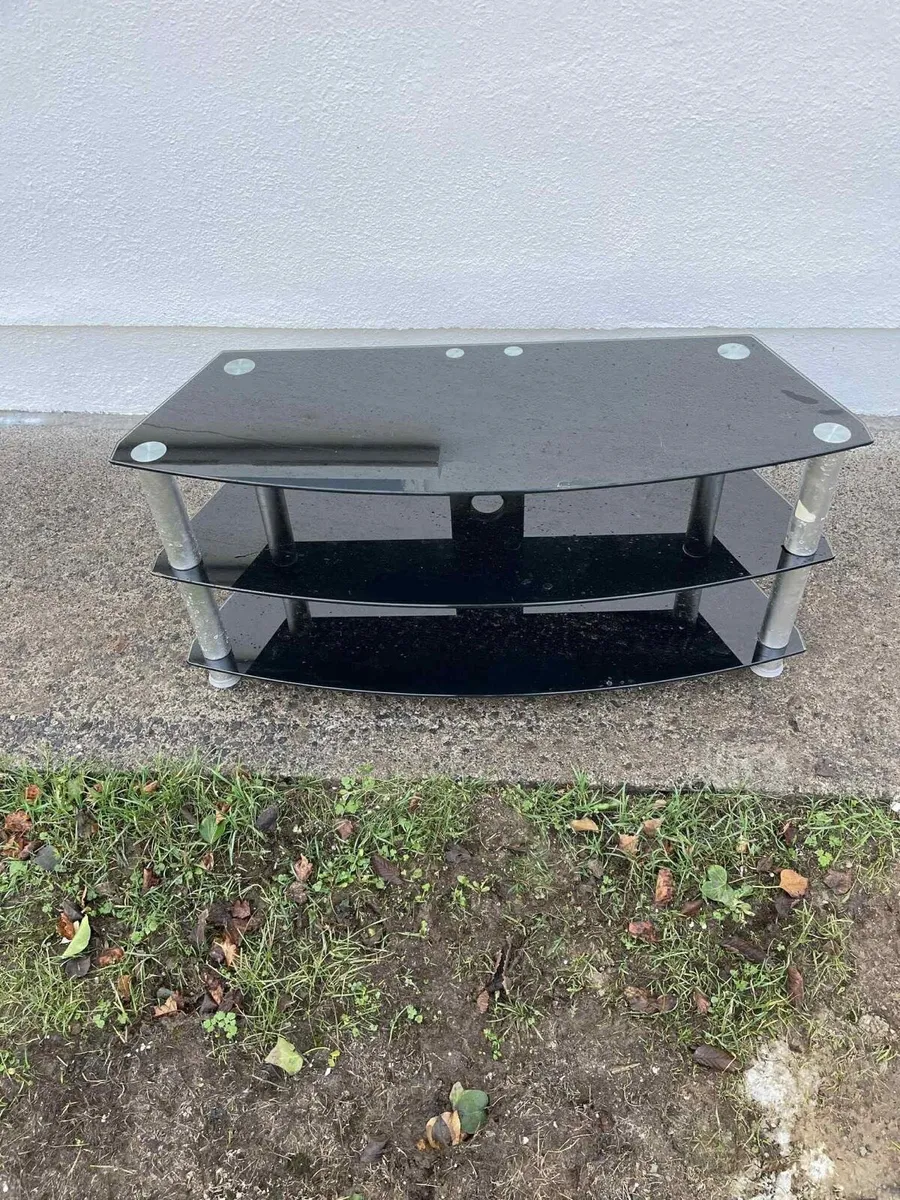 glass tv unit - Image 1