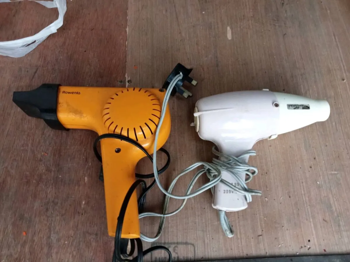 Two old bakelite hair dryers - Image 1