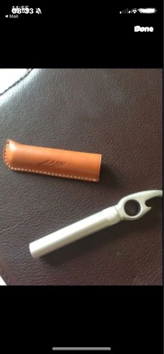 Corkscrew & Bottle Opener in Leather Case - Image 3