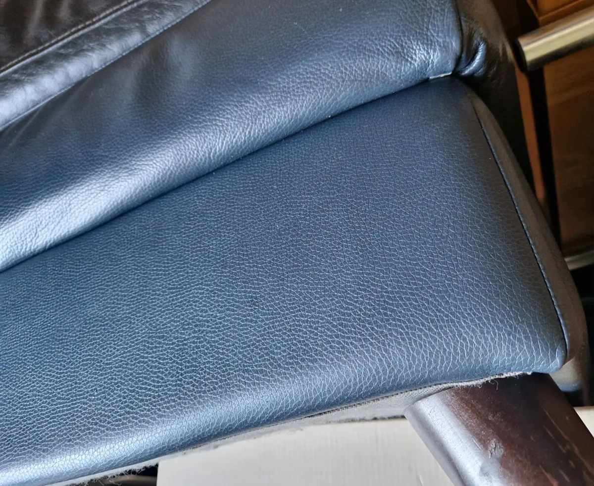 Three piece leather suite - need it gone! Longford - Image 2