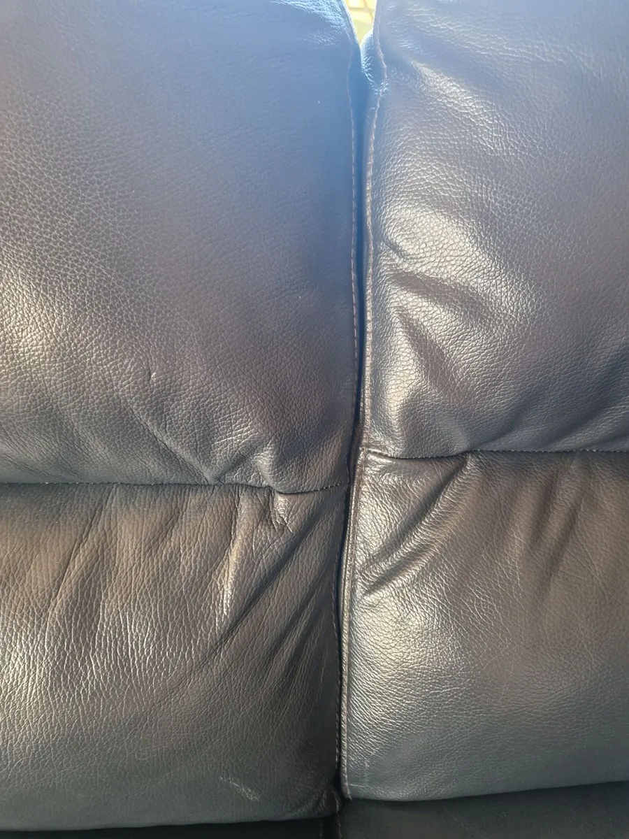 Three piece leather suite - need it gone! Longford - Image 4
