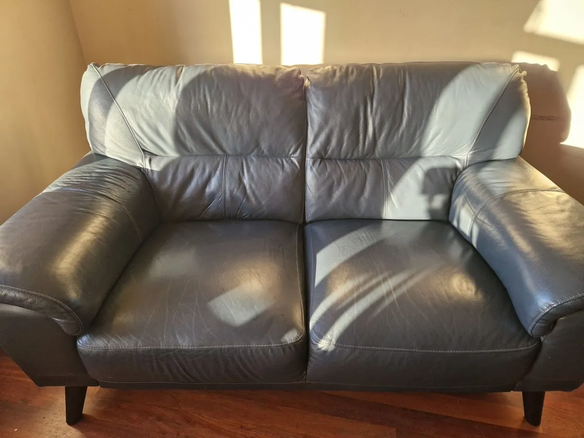 Three piece leather suite - need it gone! Longford - Image 1
