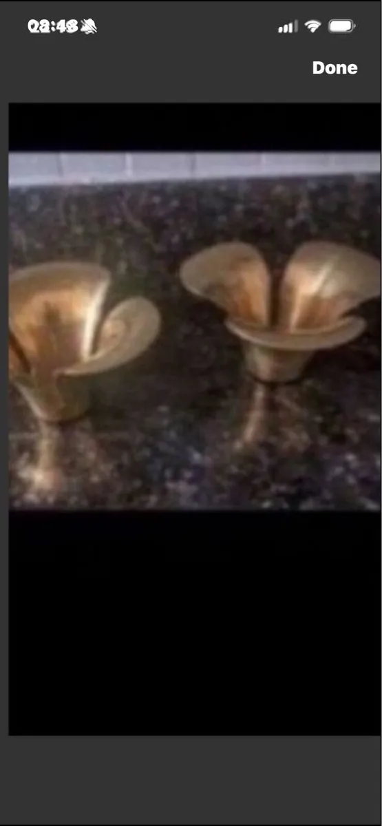 Brass candleholder Set - Image 2