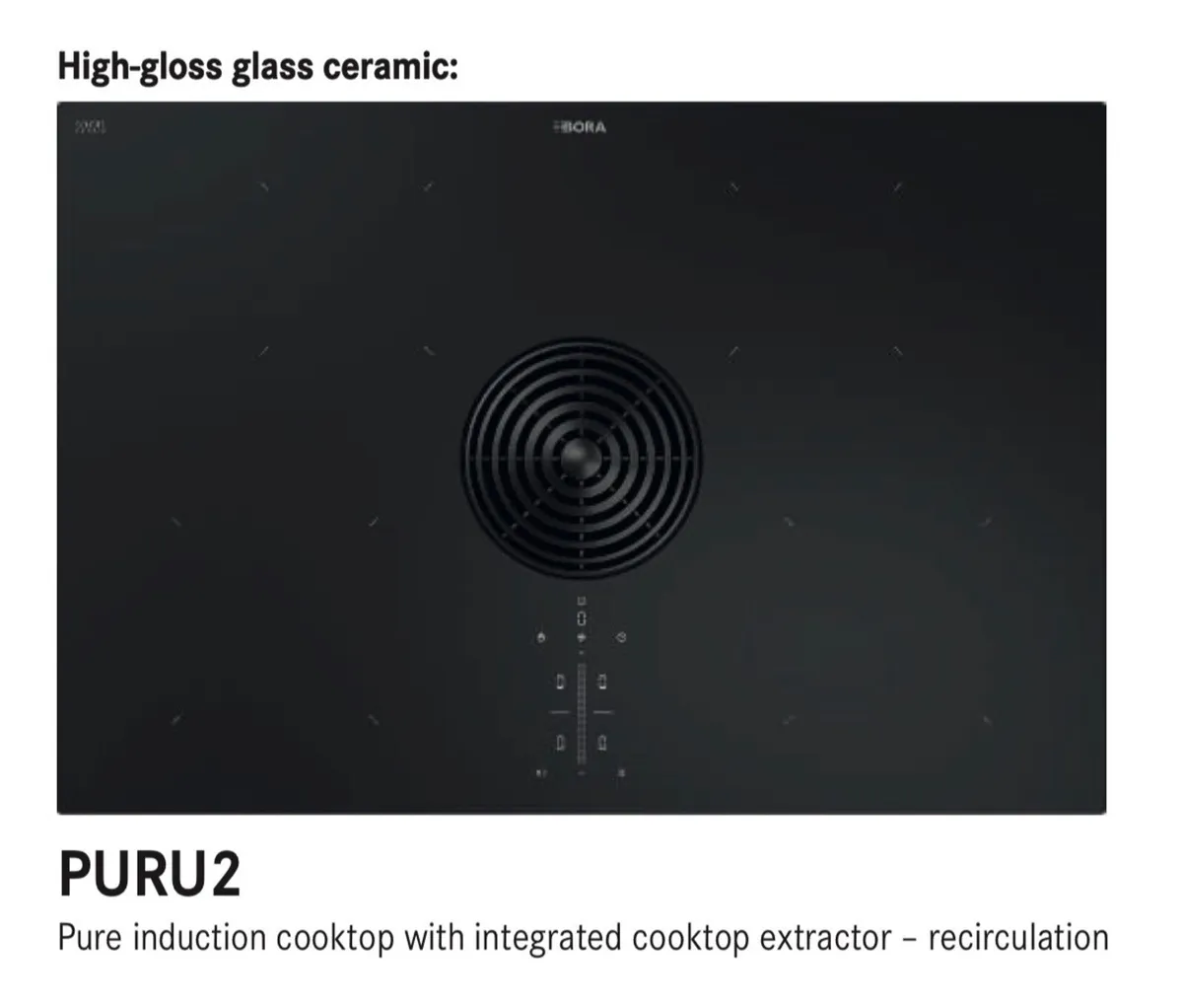 Bora PURU2 pure 4 zone induction cooktop - Image 1