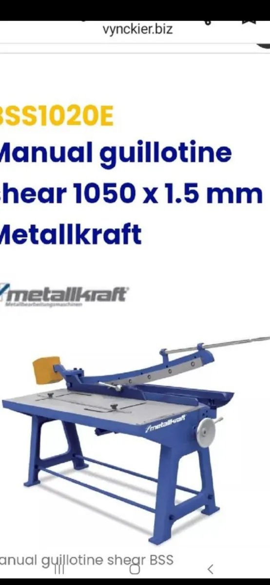 Sheet metal guillotine - Image 2