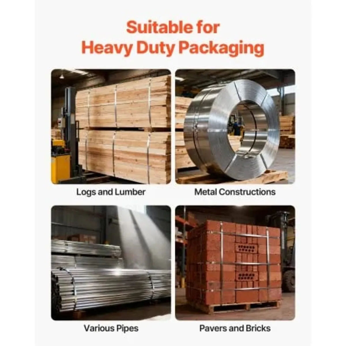 Steel Banding Strapping Kit, Heavy Duty Banding Se - Image 3