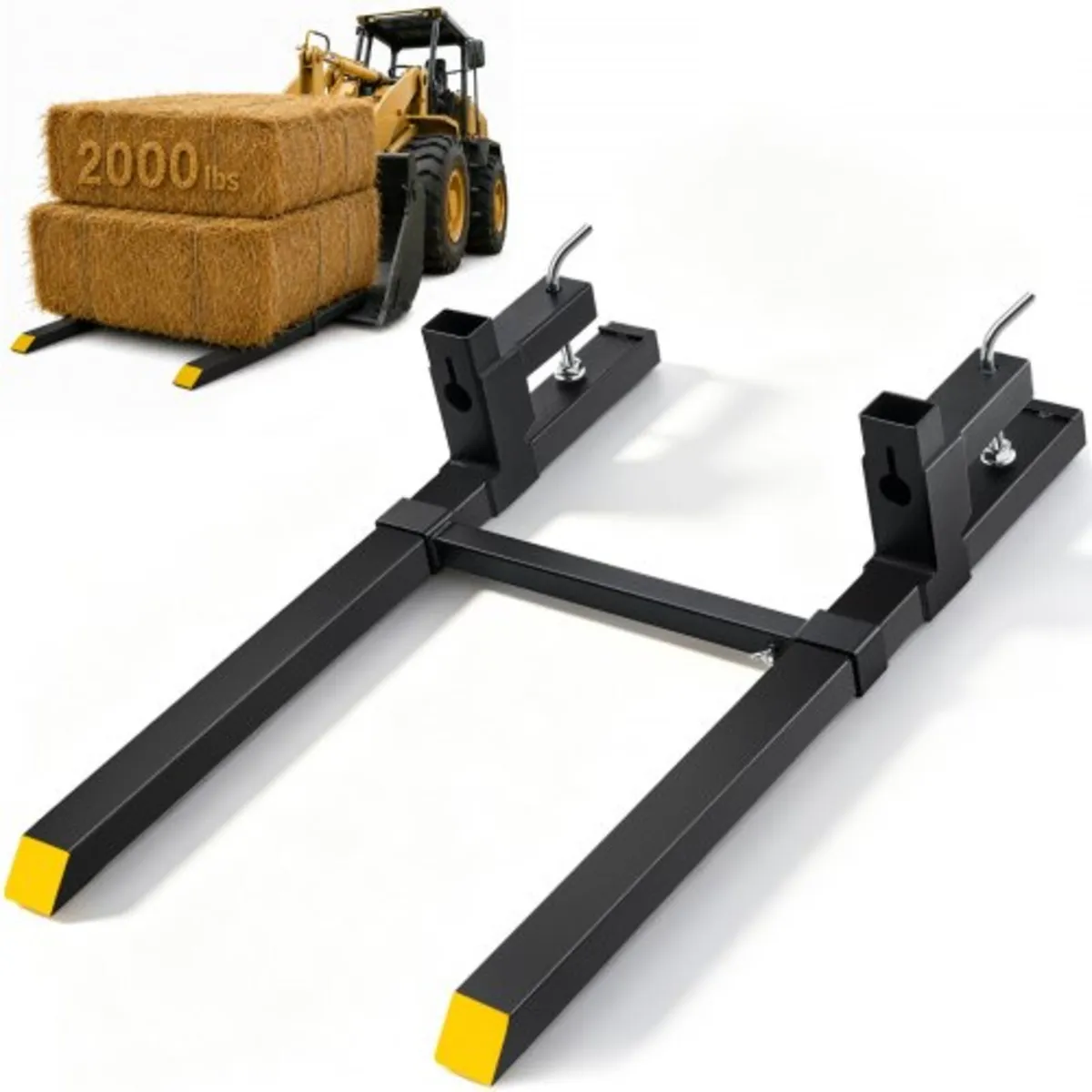 Pallet Forks, 907.2 kg Clamp on Pallet Forks, 109. - Image 1