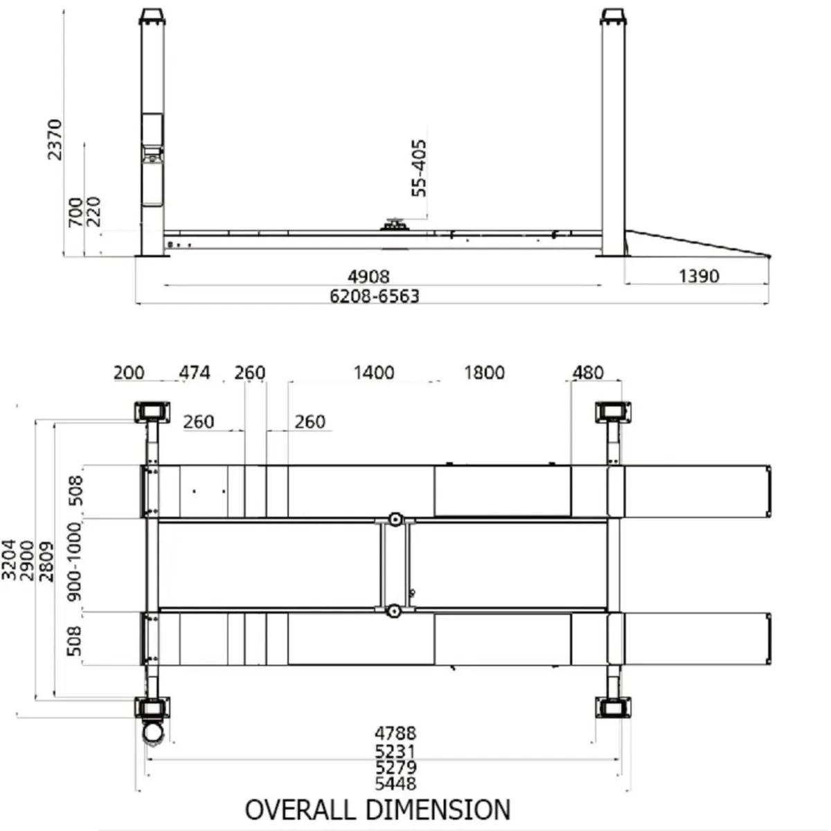 4 Post Integrated Scissor Lift 5-tonne 230 Volt - Image 3