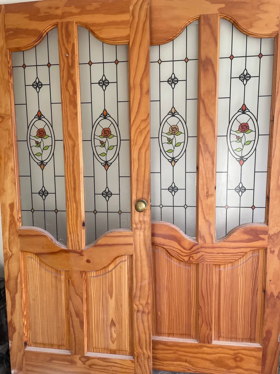 Glass panel Red deel doors 80 by 32 - Image 2