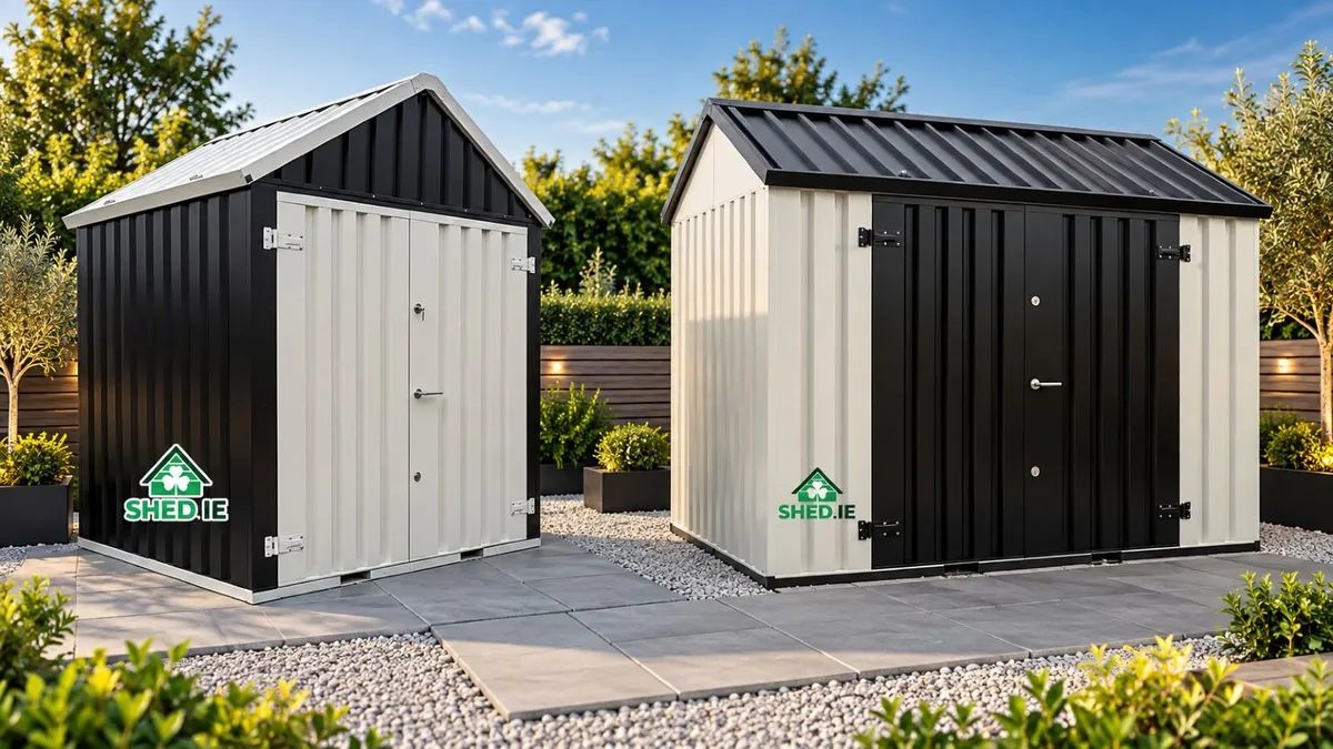 Steel Garden Shed with Self Foundation–2 Sizes - Image 1