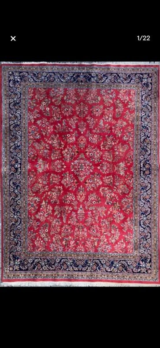 Hand Knotted Sarough Rug - Image 1