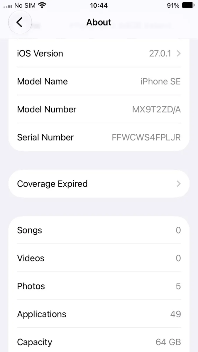 Apple iPhone SE 64GB nano sim, white - Image 3