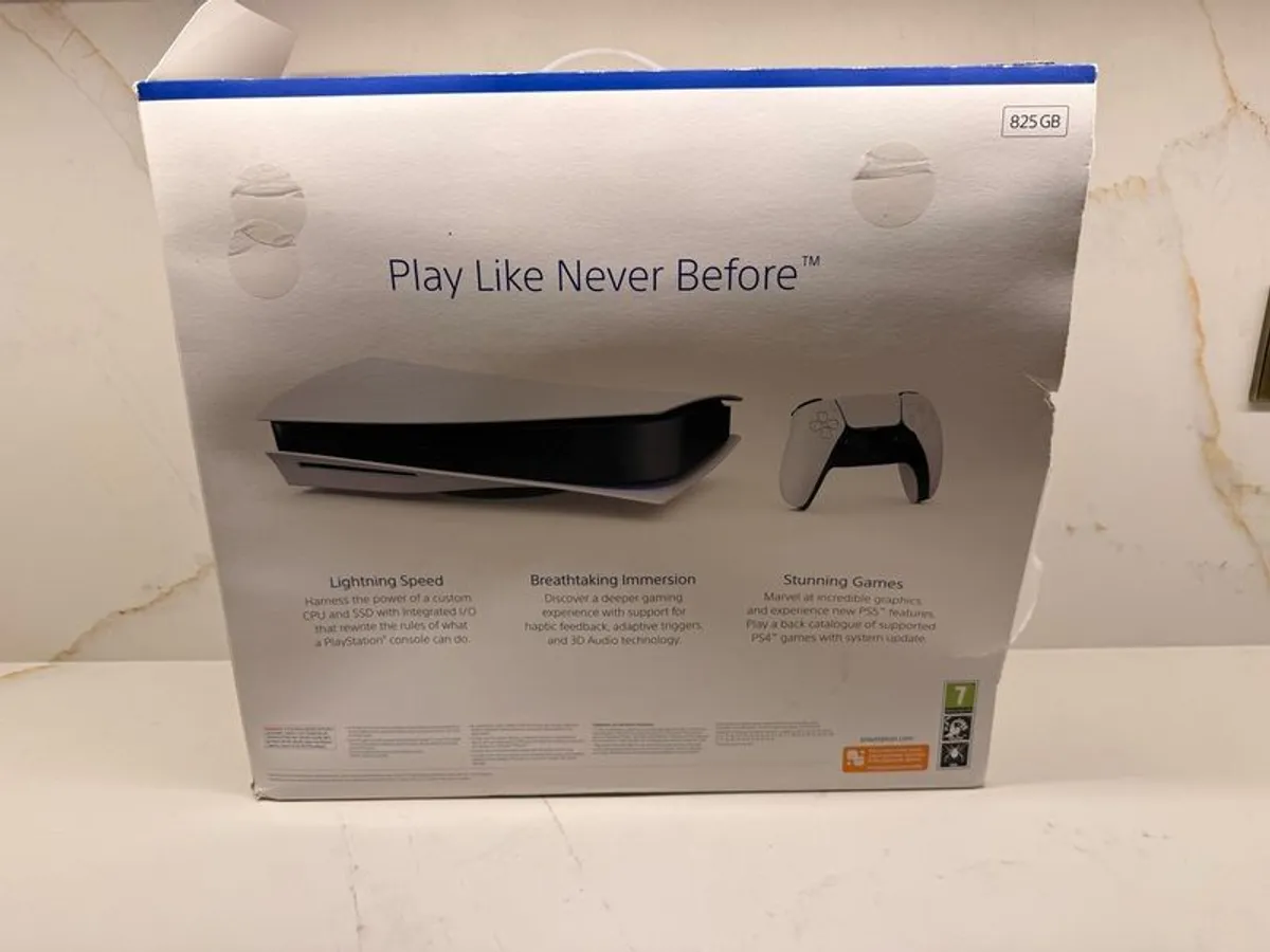 PS5 disc edition, boxed - Image 1