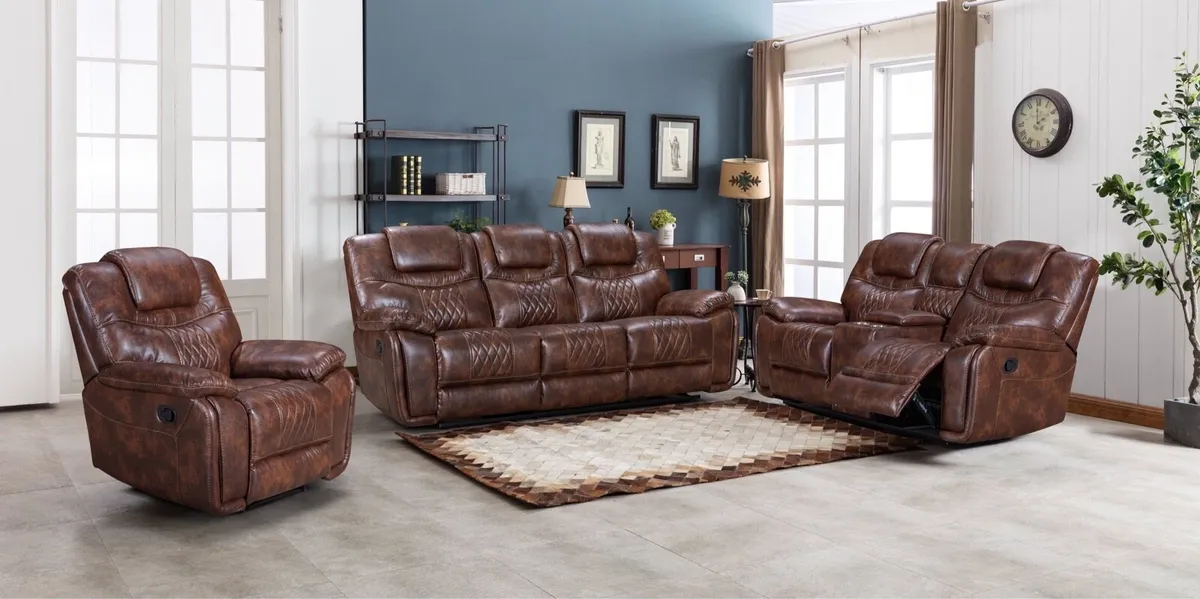 New Top Quality Leather Recliner Sofas - Image 1